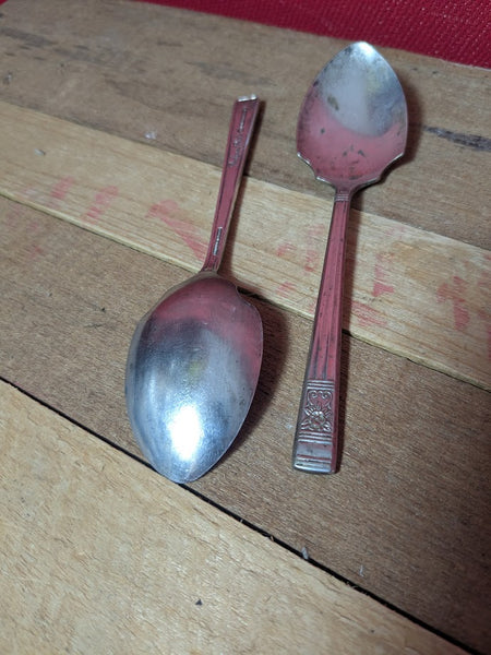 T Turner & Co Pedigree Plate Dessert or Jelly Spoons x 2