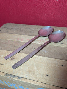 Viners of Sheffield Serving Spoons x 2