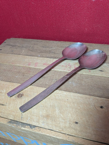 Viners of Sheffield Serving Spoons x 2