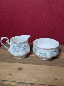 Royal Albert Silver Maple Milk Jug and Sugar Bowl