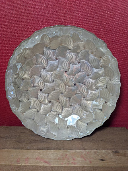 Decorative Golden Glass Bowl
