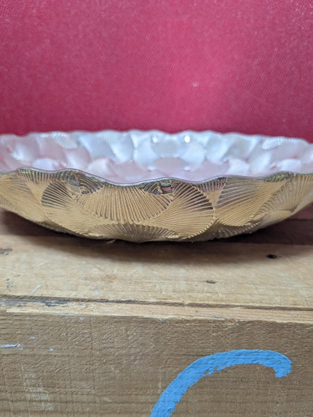 Decorative Golden Glass Bowl