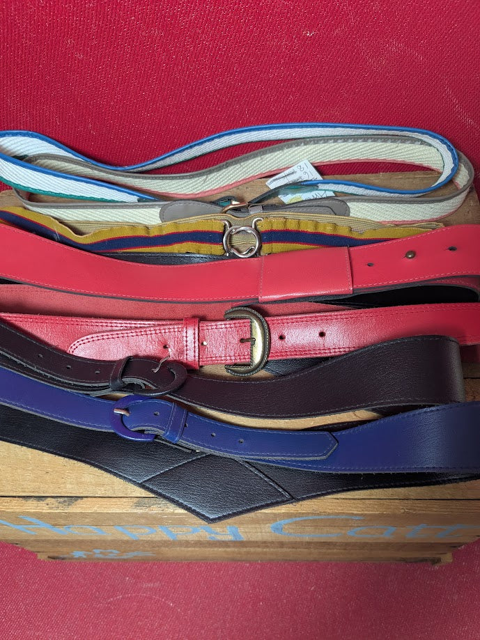 Vintage Fashion Belts x 9