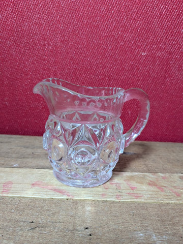 Pressed Glass Cream Jug
