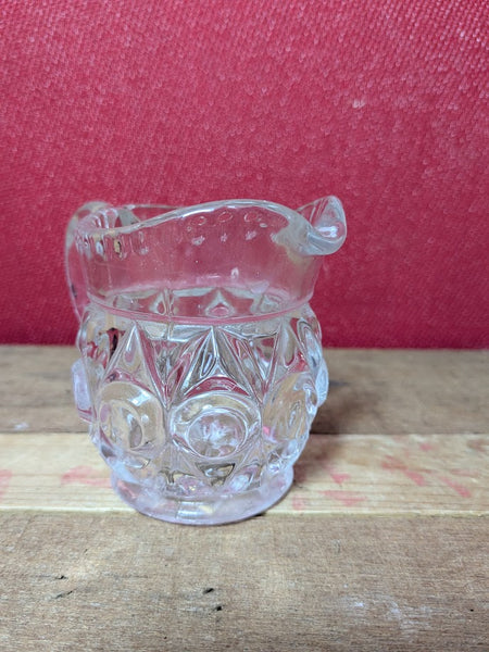 Pressed Glass Cream Jug