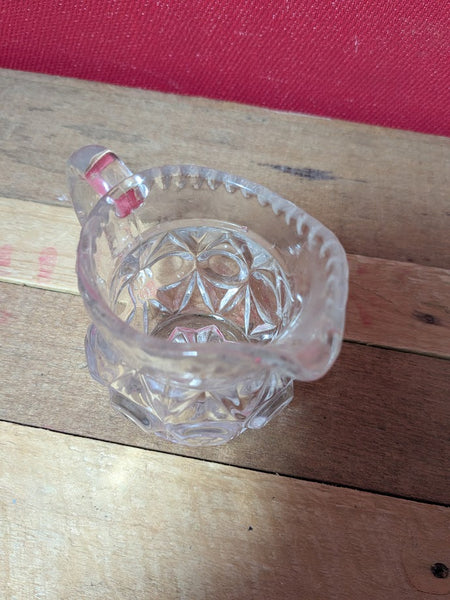 Pressed Glass Cream Jug