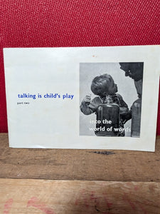 Vintage Information Booklet - Talking is child's play