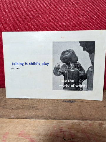Vintage Information Booklet - Talking is child's play