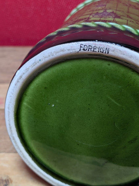 Vintage Tankard With World Map
