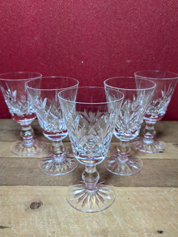 Port or Sherry Glasses x 5