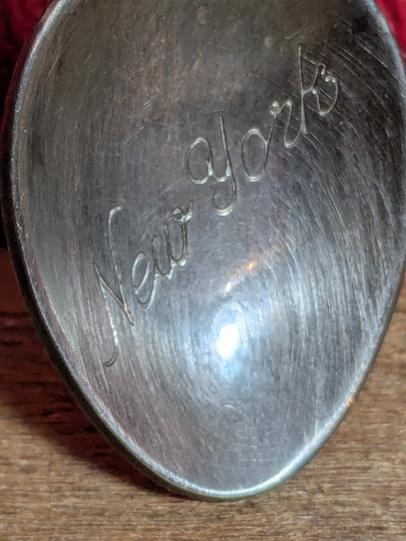 Silver Plated NY Skyline Tea Spoon