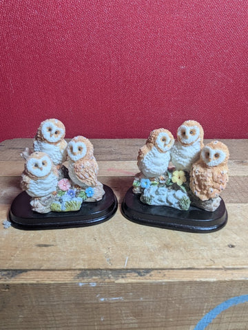 Owl Trio Figurines x 2