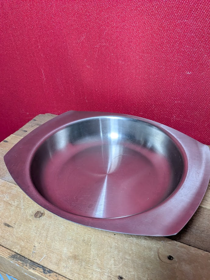Mid Century Stainless Steel Dish