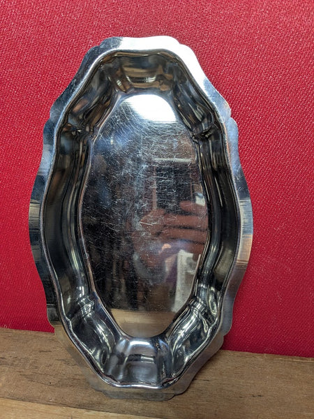 Mid Century Stainless Steel Dish
