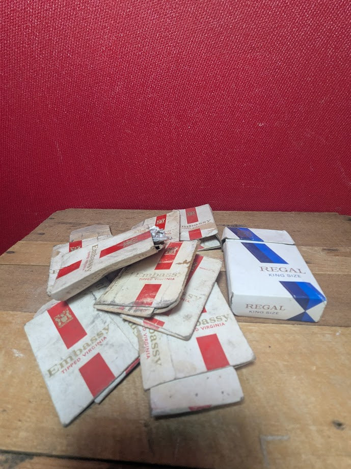 Vintage Cigarette Boxes x 10