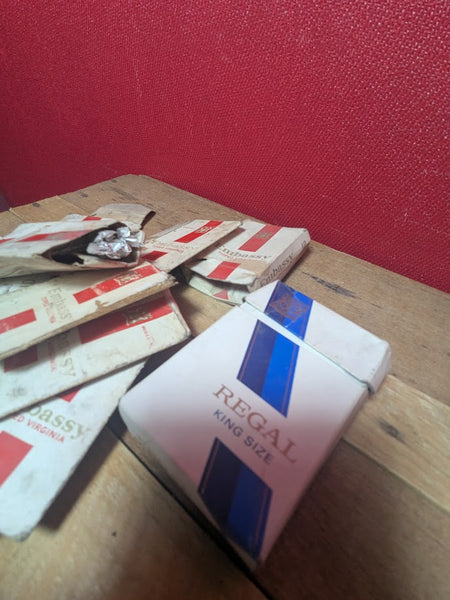 Vintage Cigarette Boxes x 10