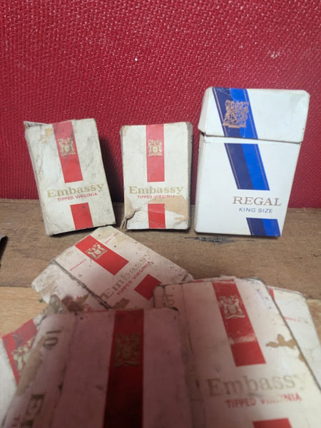 Vintage Cigarette Boxes x 10