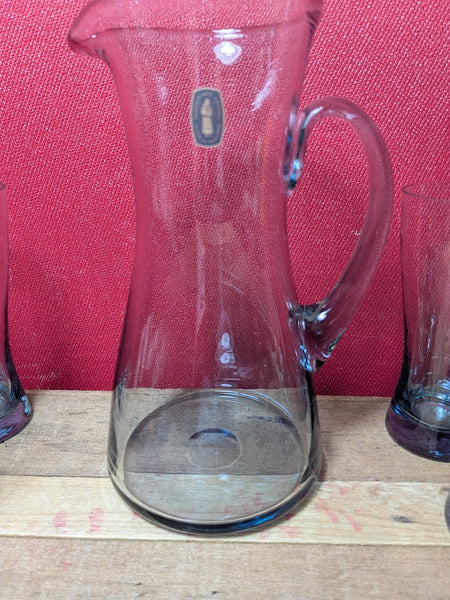 Whitefriars Hand Made Crystal Water Set