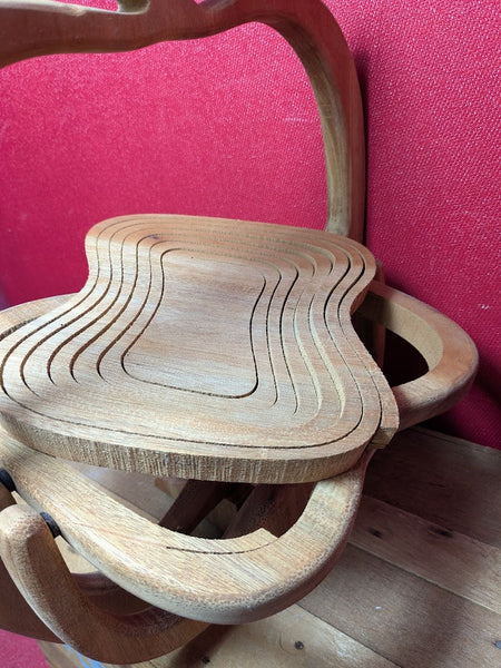 Wooden Collapsible Fruit Bowl
