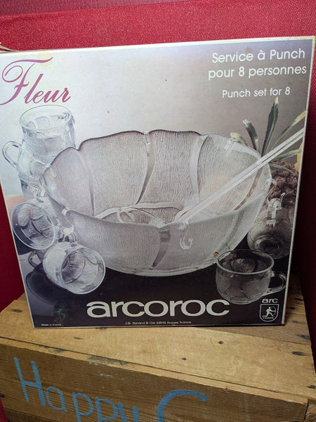 Arcoroc Punch Bowl Set
