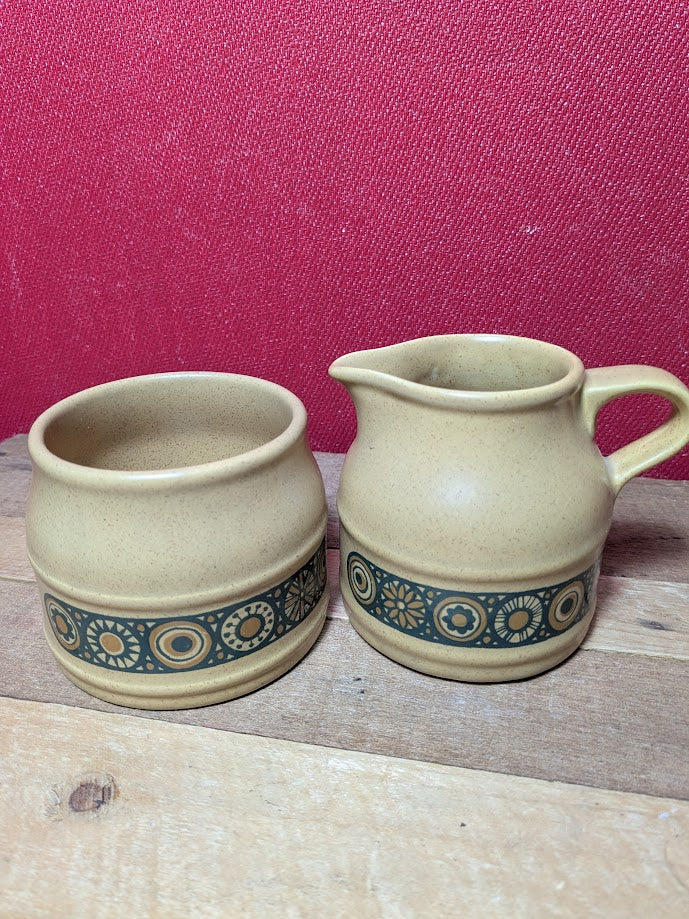 Kiln Craft Milk Jug and Sugar Bowl
