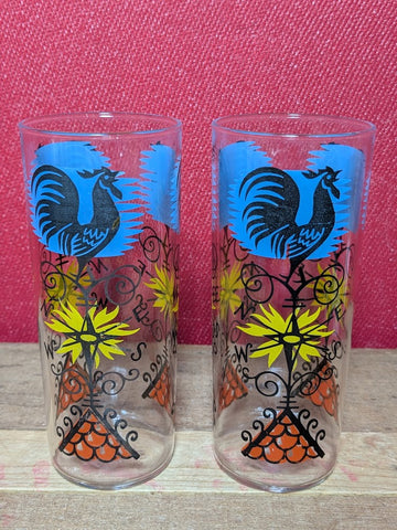 1960s Slim Jim Glasses x 2