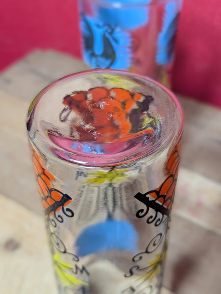 1960s Slim Jim Glasses x 2