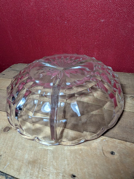 Pressed Glass Vintage Nibbles Dish