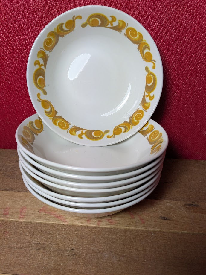 Tiara Crown Essex Dishes x 8