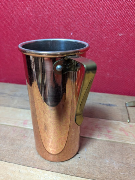 Copper and Brass Measure Cups x 3
