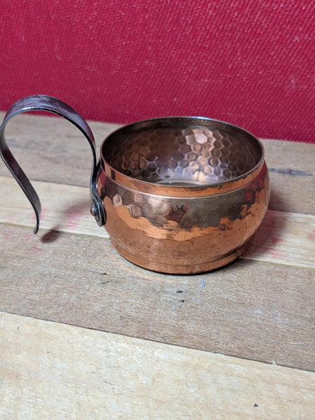 Hammered Copper Glass Holder
