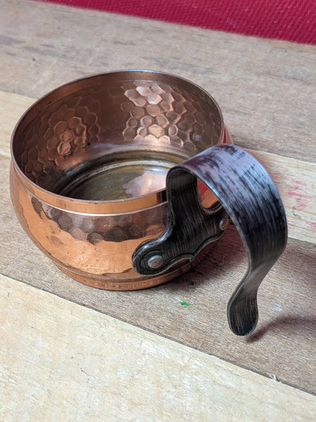 Hammered Copper Glass Holder