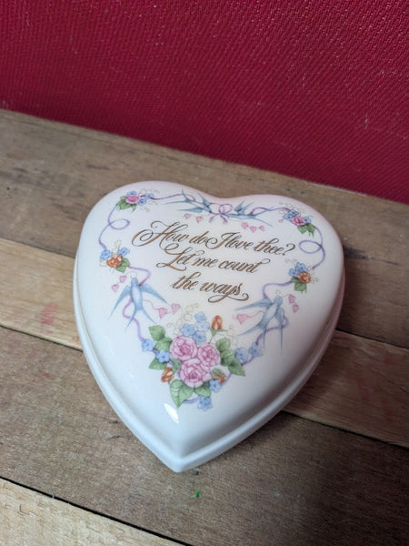 Wedgwood Heart Shaped Trinket Box