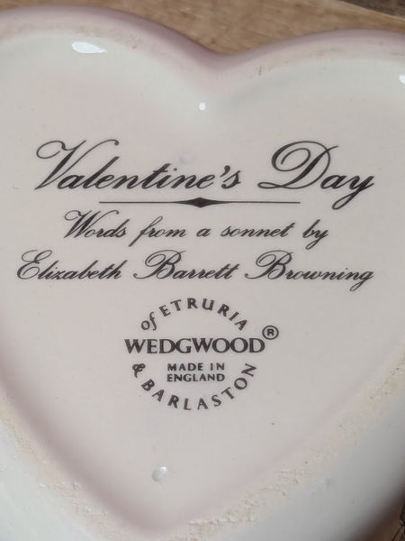 Wedgwood Heart Shaped Trinket Box