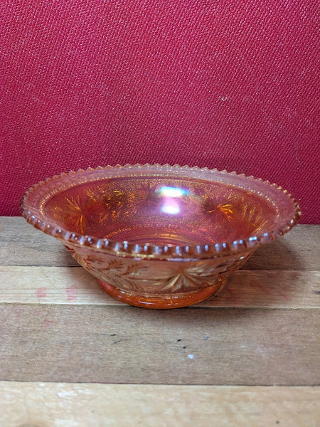 Carnival Pressed Glass Dish