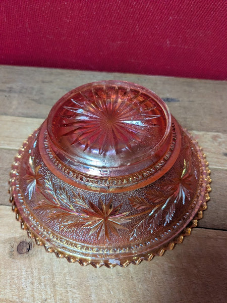 Carnival Pressed Glass Dish