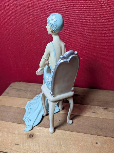 Art Deco Sitting Lady