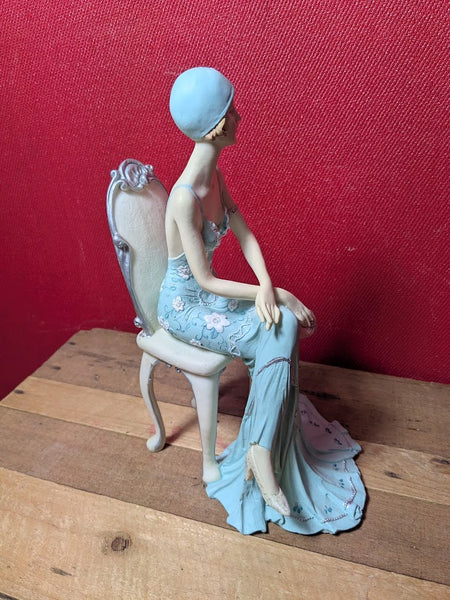 Art Deco Sitting Lady