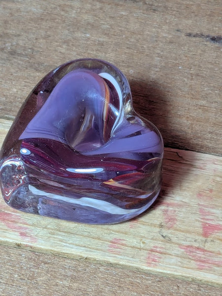 Heart Shaped Glass Candle Holder