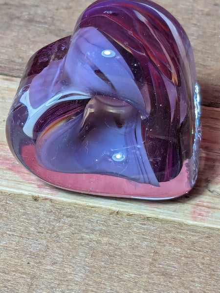 Heart Shaped Glass Candle Holder