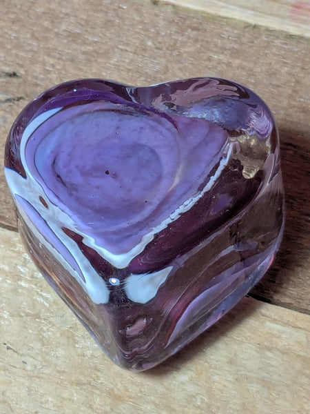 Heart Shaped Glass Candle Holder