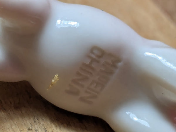 Vintage Miniature White Horses x 4