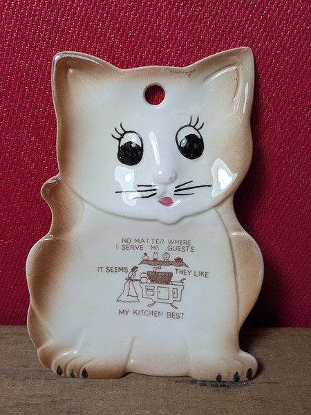 Vintage Cat Spoon Rest