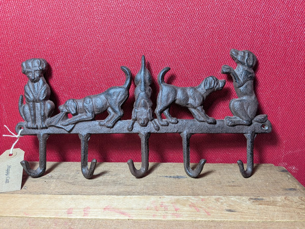 Metal Dog Design Coat or Lead Hook