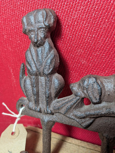 Metal Dog Design Coat or Lead Hook