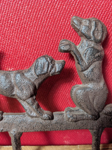 Metal Dog Design Coat or Lead Hook
