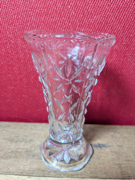 Pressed Glass Vase