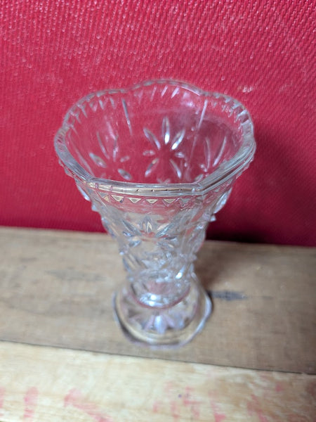 Pressed Glass Vase