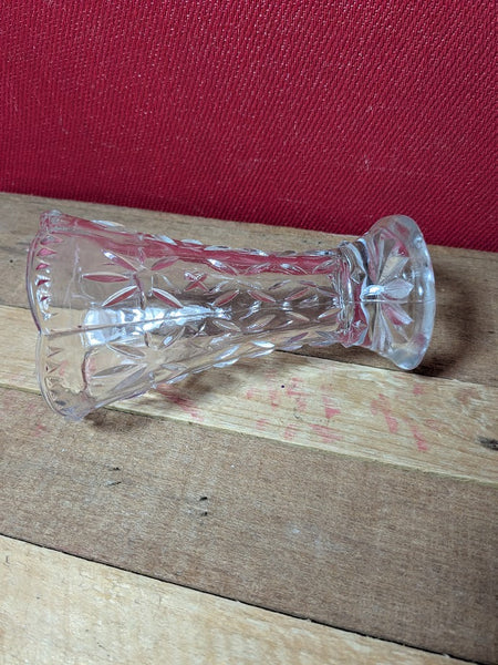 Pressed Glass Vase