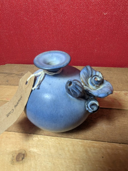 Blue Handmade Pottery Vase